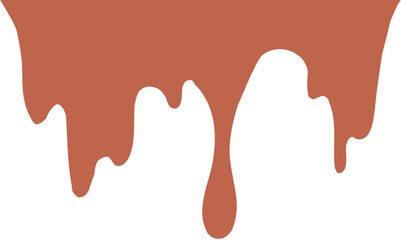 Drip Border Illustration Of A Chocolate Drop