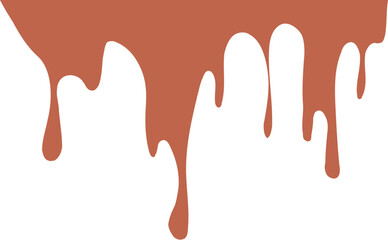 Drip Border Illustration Of A Chocolate Drop