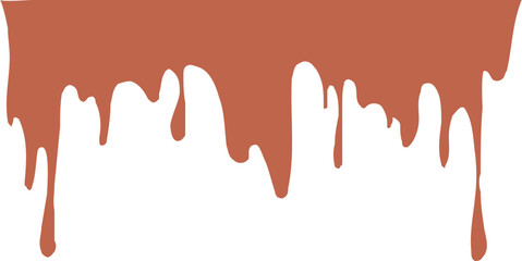 Drip Border Illustration Of A Chocolate Drop