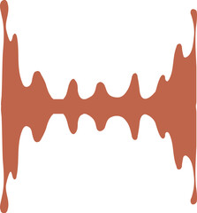 Drip Border Illustration Of A Chocolate Drop