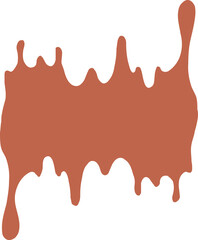 Drip Border Illustration Of A Chocolate Drop