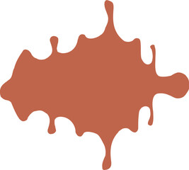 Drip Border Illustration Of A Chocolate Drop