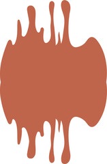 Drip Border Illustration Of A Chocolate Drop