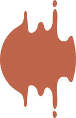 Drip Border Illustration Of A Chocolate Drop