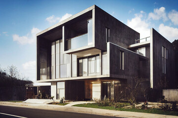 Illustrative image of a modern residential building