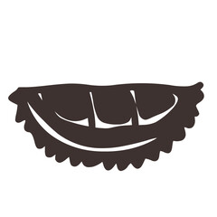 Fototapeta premium Flat Peeled durian 