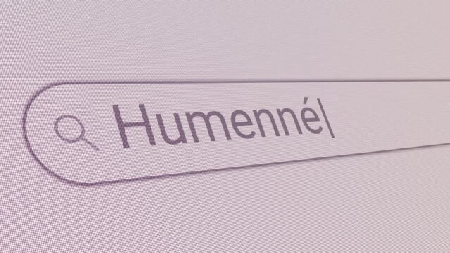 Search Bar Humenne 
Close Up Single Line Typing Text Box Layout Web Database Browser Engine Concept