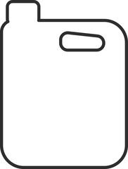 Plastic containers and single use dishes icon vector illustration. Plastic waste problem symbol. Plastic package, dishes and containers contour icons for earth day ocean pollution concept