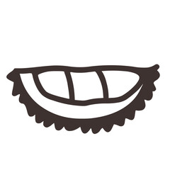 Outline Peeled durian 