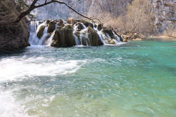 Wasserfall an den Plitvicer Seen, Kroatien