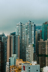 Moody Hong Kong skyline