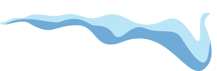 Snow cap with icicle ornament graphic. Winter decoration element with snow pile and icicles for flat christmas symbol decor. Cartoon new year label snowy effect for xmas snowcap frame illustration.