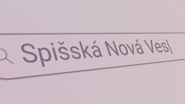 Search Bar Spisska Nova Ves 
Close Up Single Line Typing Text Box Layout Web Database Browser Engine Concept