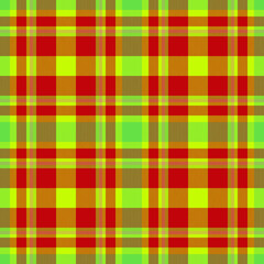 Plaid pattern fabric. Tartan check texture. Textile seamless vector background.