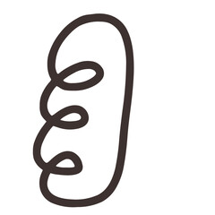 Obraz premium outline bun Bread 