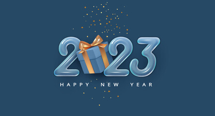 Happy New 2023 background