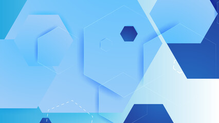 Abstract hexagon background for digital hi tech technology design. Vector illustration. Digital technology innovative concept.