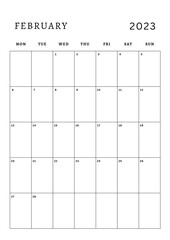 Monthly Planner February 2023