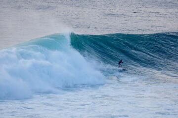 surfing the big waves