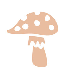 Autumn Doodle flat icon Amanita Mushroom 