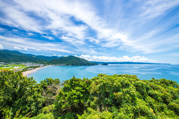 Fototapeta na wymiar 長崎県　南島原市から望む海景 