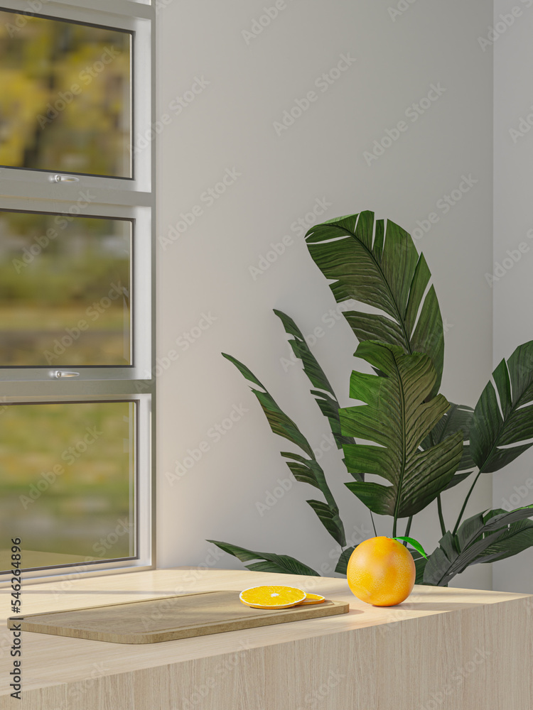 Aufkleber 3d background products display podium scene. background 3d rendering with podium. stand to show cosm