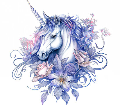 Unicorn Tattoo Images – Browse 8,942 Stock Photos, Vectors, and Video