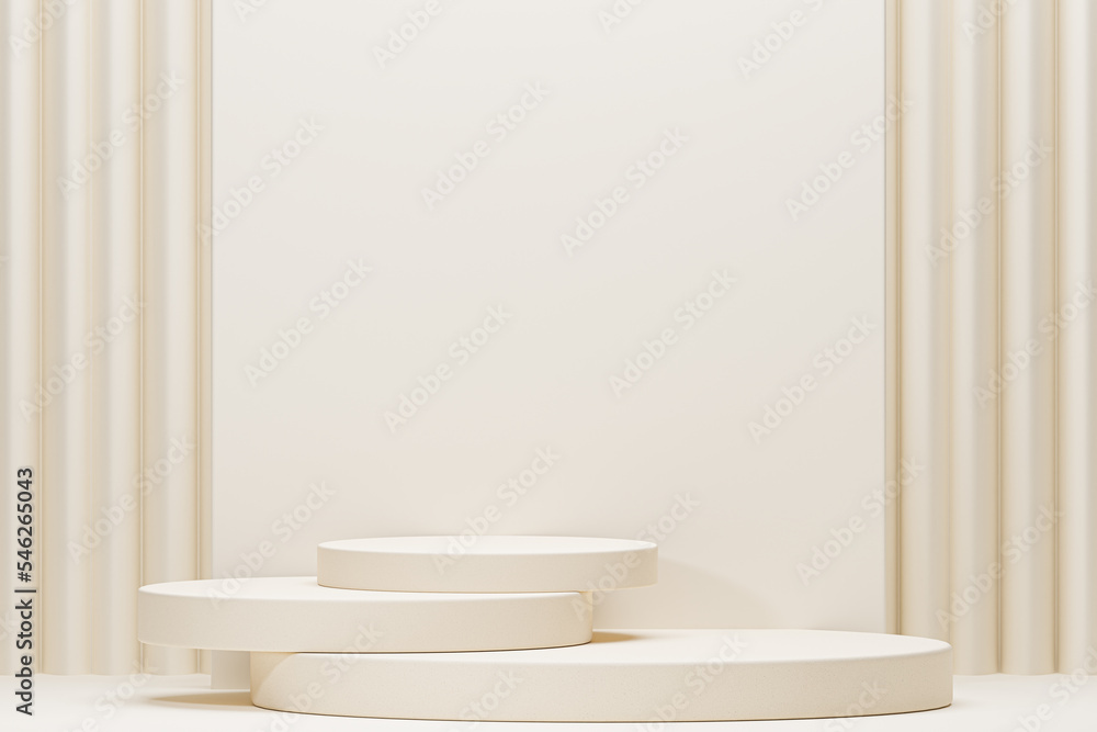 Poster 3d background products display podium scene. background 3d rendering with podium. stand to show cosm