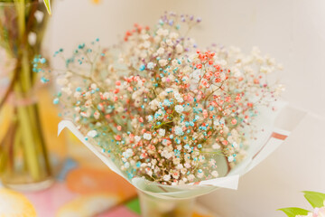 a bouquet of colorful dried flowers © Anna
