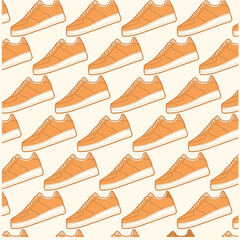 Sneaker shoe . Concept. Flat design. Vector illustration. Sneakers in flat style. Sneakers side view. Fashion sneakers.