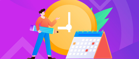 Business work character flat vector concept operation illustration
