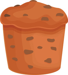Raisin panettone icon cartoon vector. Cake bread. Food idea