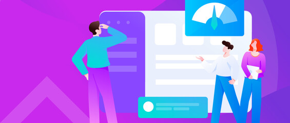 Business work character flat vector concept operation illustration
