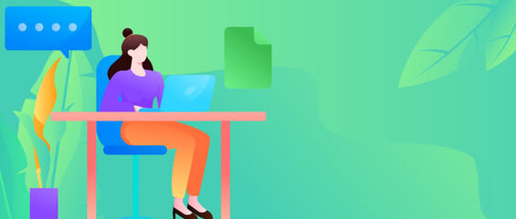 Business work character flat vector concept operation illustration
