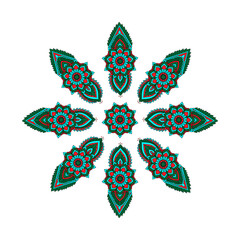 abstract decorative frame. arabic pattern 15