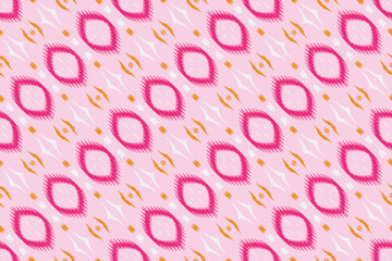 Ikat texture tribal color Seamless Pattern. Ethnic Geometric Ikkat Batik Digital vector textile Design for Prints Fabric saree Mughal brush symbol Swaths texture Kurti Kurtis Kurtas