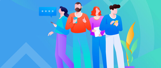 Business work character flat vector concept operation illustration
