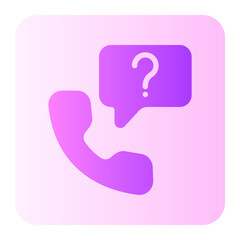 quiz call gradient icon