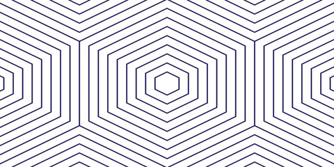 White abstract background and blue hexagon