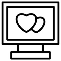 computer love icon