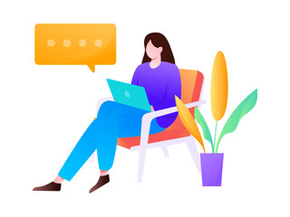 Business work character flat vector concept operation illustration
