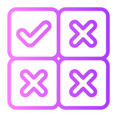 Obraz premium quiz gradient icon