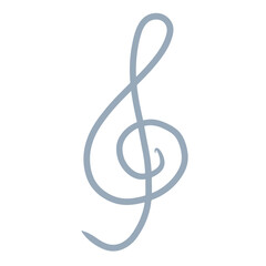 Music Note hand drawn Icon element