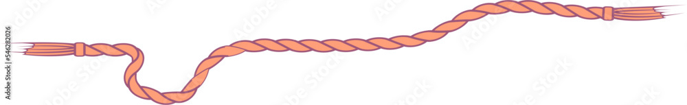 Wall mural Rope line vector illustration - Wall murals