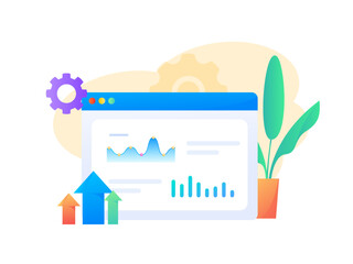 Business work character flat vector concept operation illustration
