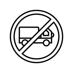 No Trucks Icon