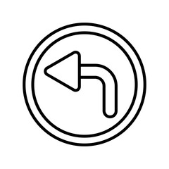 Turn Left Icon