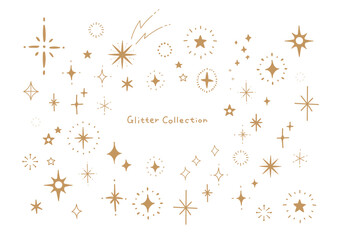 ゴールドのきらきらセット