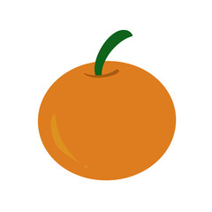 Close-up of Orange isolated on transparent background.