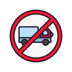No Trucks Icon